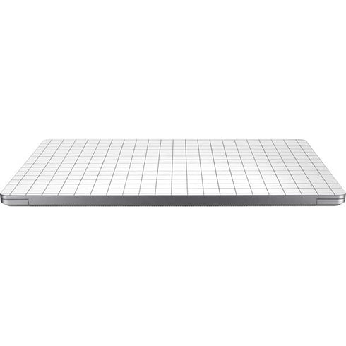 White Grid Universal Laptop 16.6in (13.4 x 9.7in) Skin